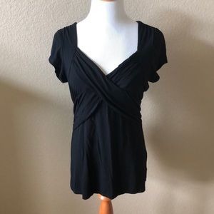 Black Criss Cross Top